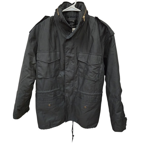 Rothco Field Jacket Black Quilt Liner Tactical Military Coat Uniform Army Small - Picture 1 of 9